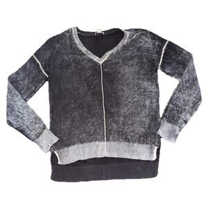 Sundance CeCe V-Neck Lightweight Cotton Sweater Size Small High Low